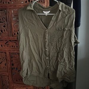 Green Button up